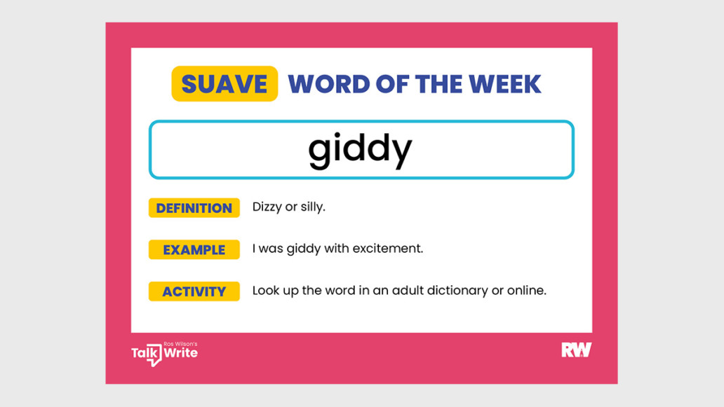 Suave Word of the Week Giddy